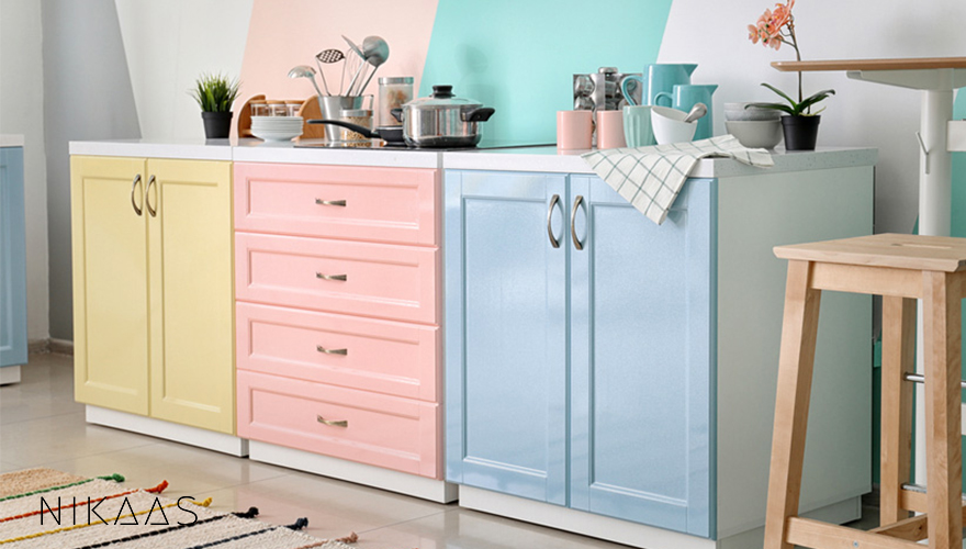 انتخاب رنگ کابینت آشپزخانه| جدیدترین رنگ کابینت آشپزخانه